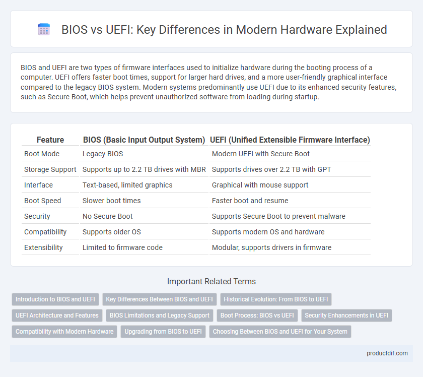 BIOS vs UEFI: Key Differences in Modern Hardware Explained