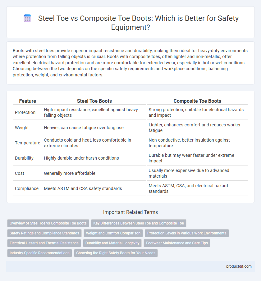 Steel Toe vs Composite Toe Boots: Which is Better for Safety Equipment?