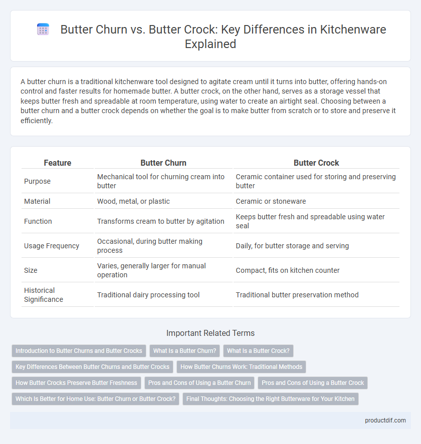 Butter Churn vs. Butter Crock: Key Differences in Kitchenware Explained