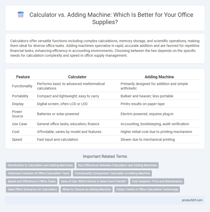 Calculator vs. Adding Machine: Which Is Better for Your Office Supplies?