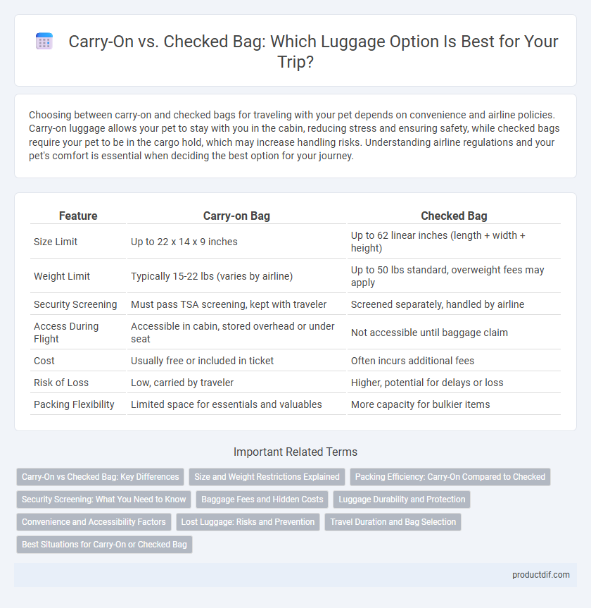 Carry-On vs. Checked Bag: Which Luggage Option Is Best for Your Trip?