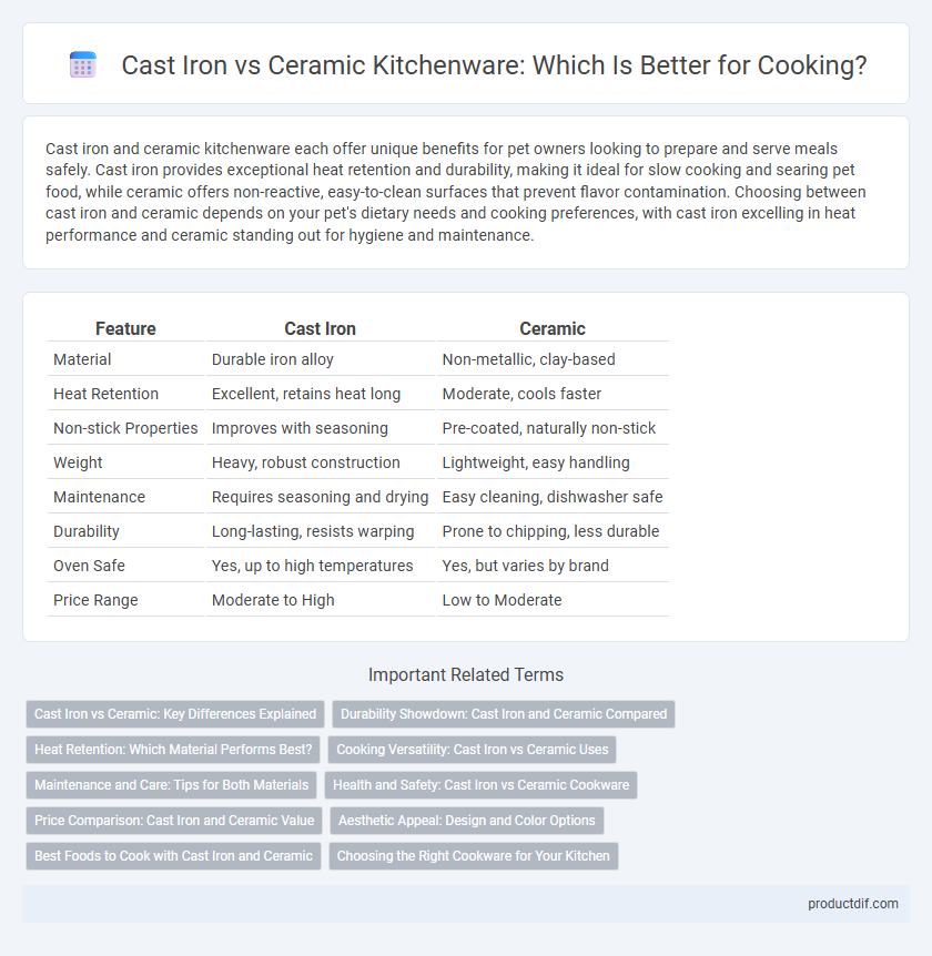 Cast Iron vs Ceramic Kitchenware: Which Is Better for Cooking?
