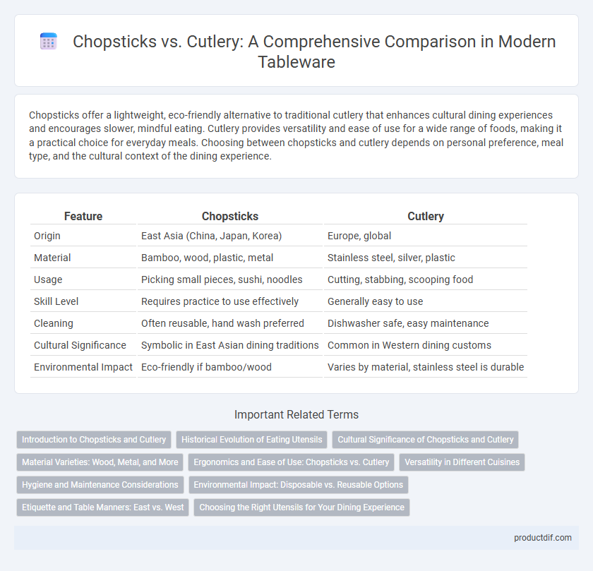 Chopsticks vs. Cutlery: A Comprehensive Comparison in Modern Tableware