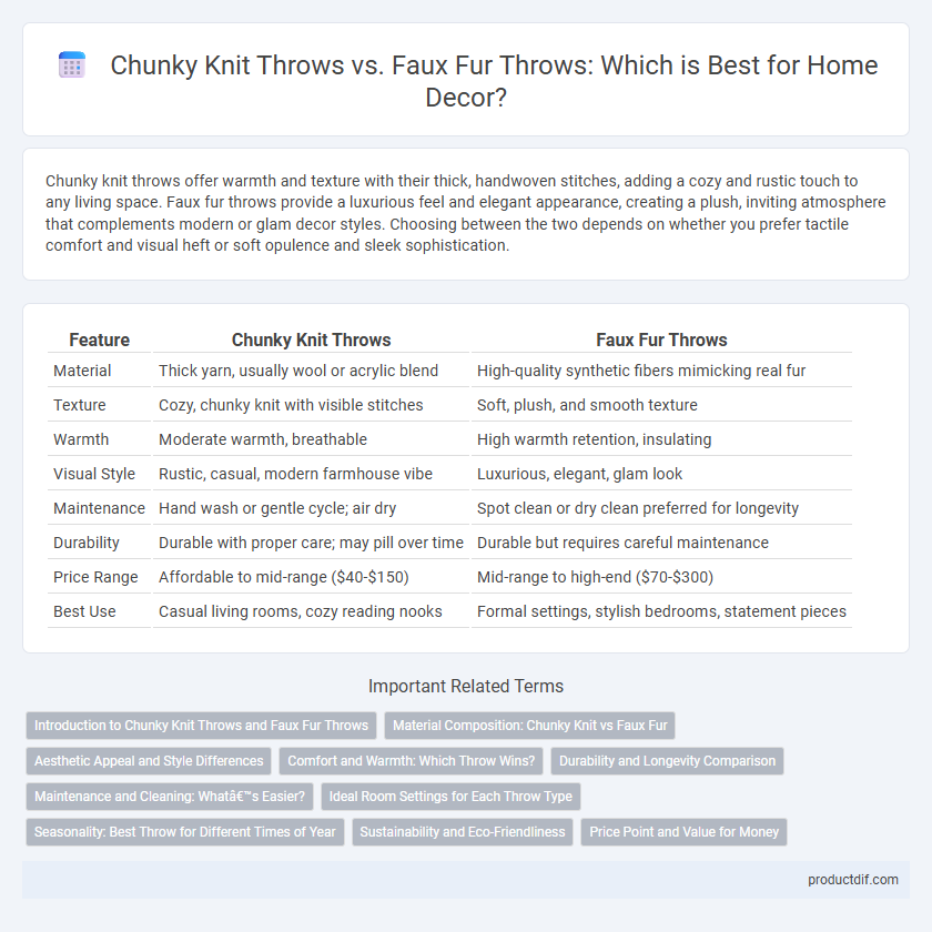 Chunky Knit Throws vs. Faux Fur Throws: Which is Best for Home Decor?