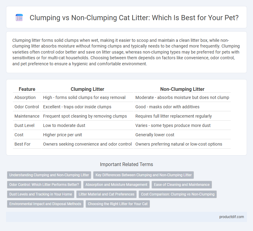 Clumping vs Non-Clumping Cat Litter: Which Is Best for Your Pet?