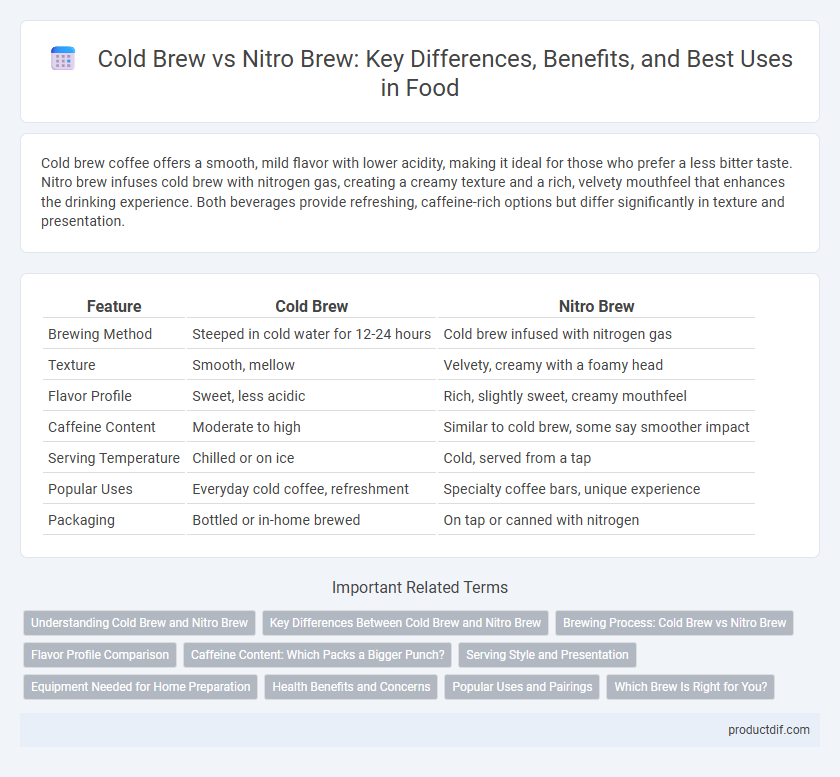 Cold Brew vs Nitro Brew: Key Differences, Benefits, and Best Uses in Food