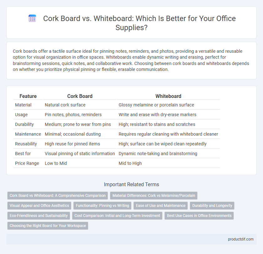 Cork Board vs. Whiteboard: Which Is Better for Your Office Supplies?