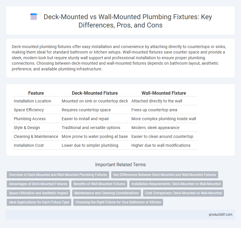 Deck-Mounted vs Wall-Mounted Plumbing Fixtures: Key Differences, Pros, and Cons