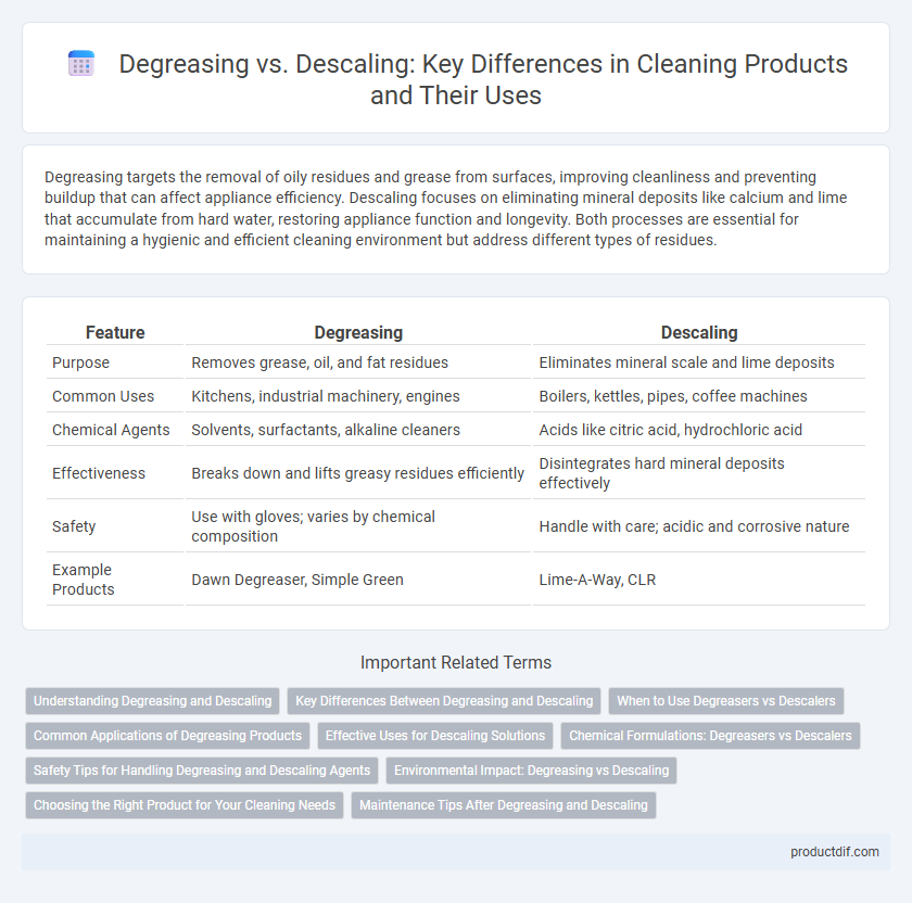 Degreasing vs. Descaling: Key Differences in Cleaning Products and Their Uses