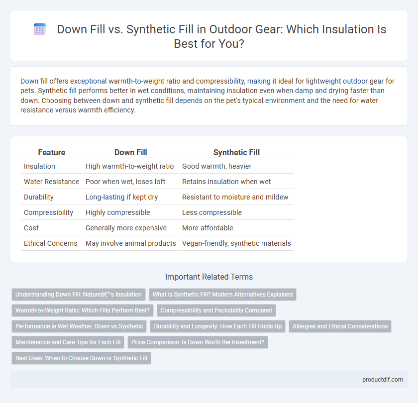 Down Fill vs. Synthetic Fill in Outdoor Gear: Which Insulation Is Best for You?
