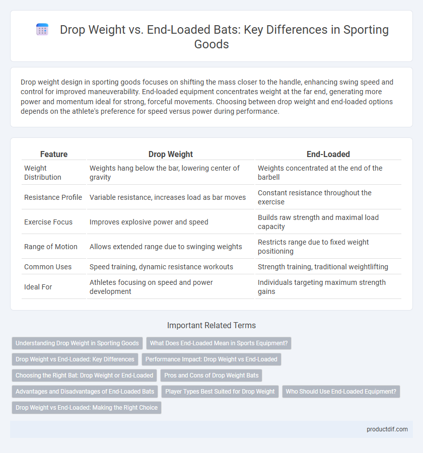 Drop Weight vs. End-Loaded Bats: Key Differences in Sporting Goods
