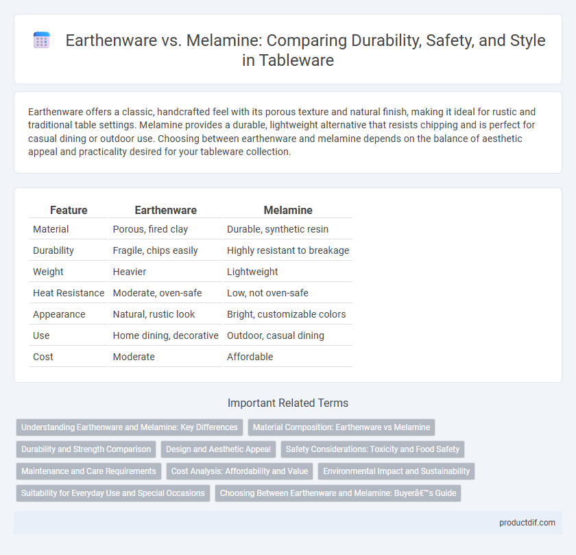 Earthenware vs. Melamine: Comparing Durability, Safety, and Style in Tableware