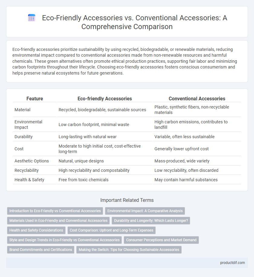 Eco-Friendly Accessories vs. Conventional Accessories: A Comprehensive Comparison