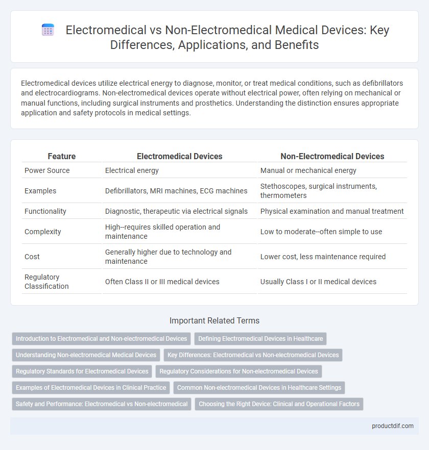 Electromedical vs Non-Electromedical Medical Devices: Key Differences, Applications, and Benefits