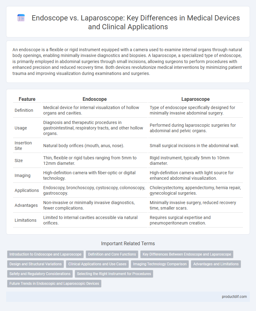 Endoscope vs. Laparoscope: Key Differences in Medical Devices and Clinical Applications