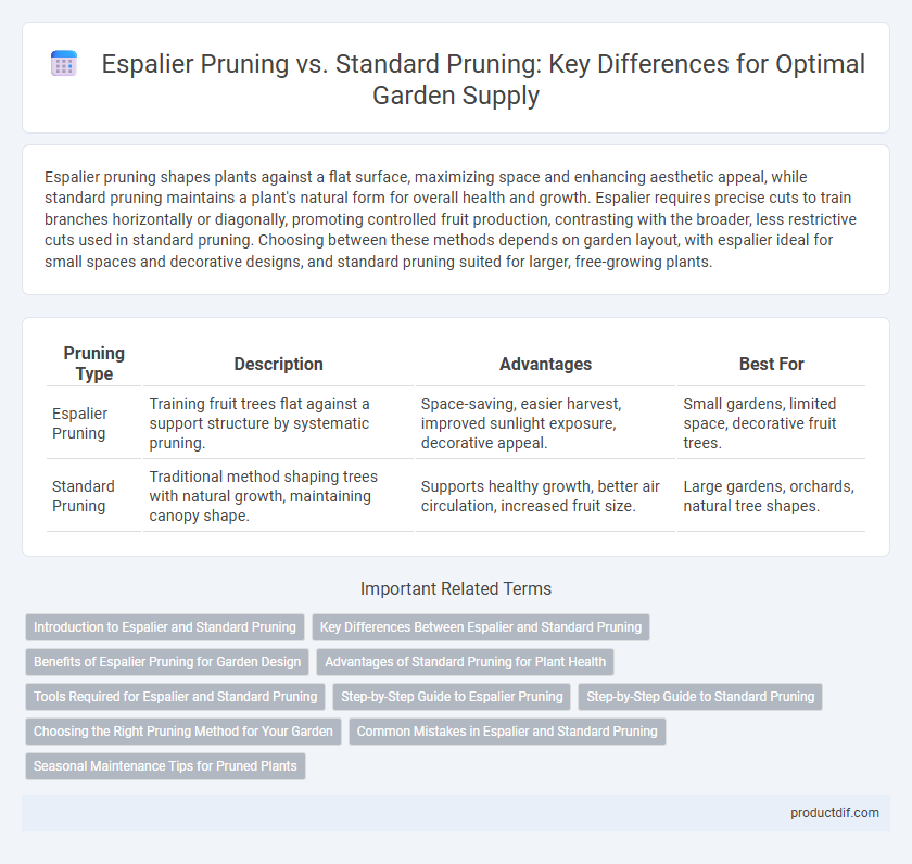 Espalier Pruning vs. Standard Pruning: Key Differences for Optimal Garden Supply