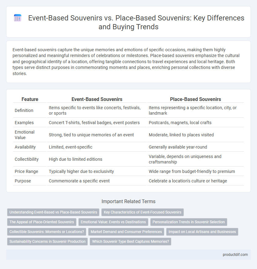 Event-Based Souvenirs vs. Place-Based Souvenirs: Key Differences and Buying Trends