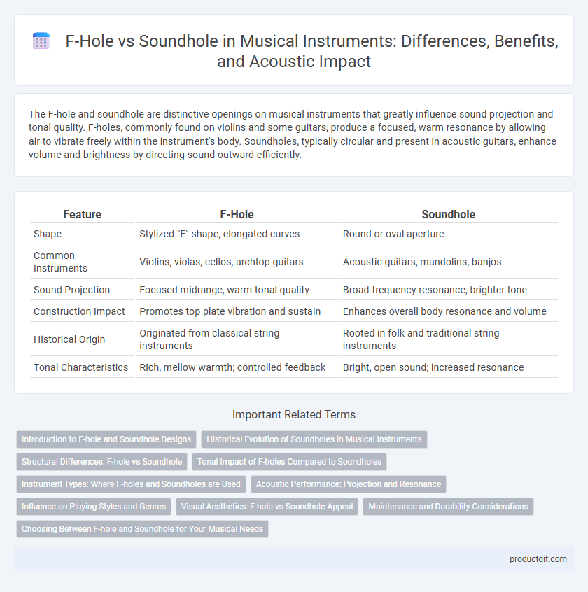 F-Hole vs Soundhole in Musical Instruments: Differences, Benefits, and Acoustic Impact