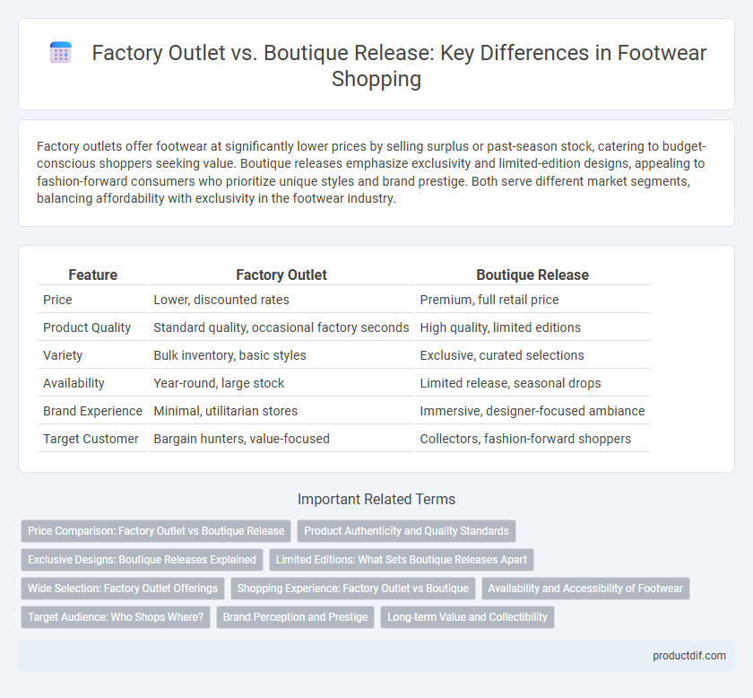 Factory Outlet vs. Boutique Release: Key Differences in Footwear Shopping