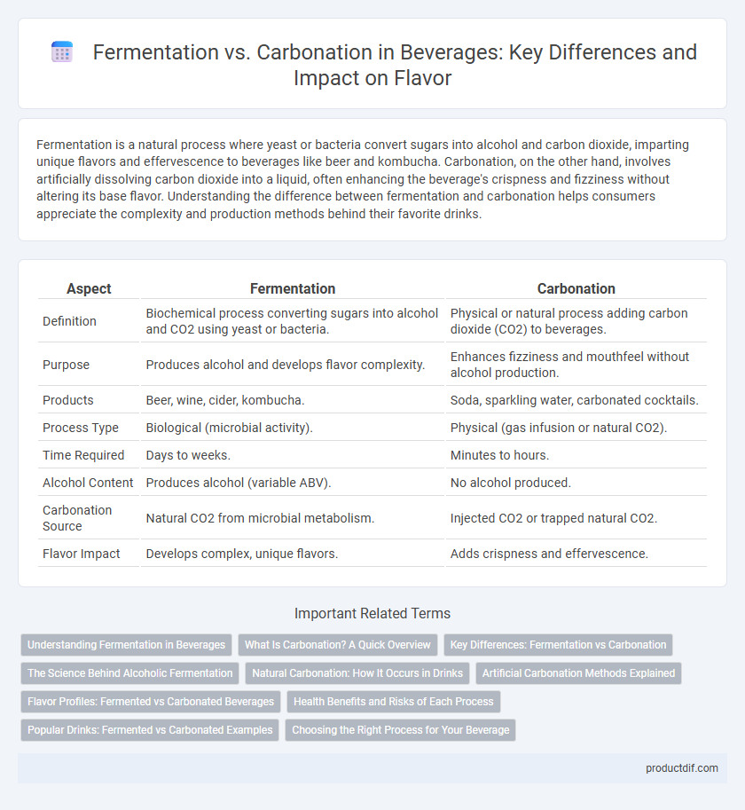 Fermentation vs. Carbonation in Beverages: Key Differences and Impact on Flavor