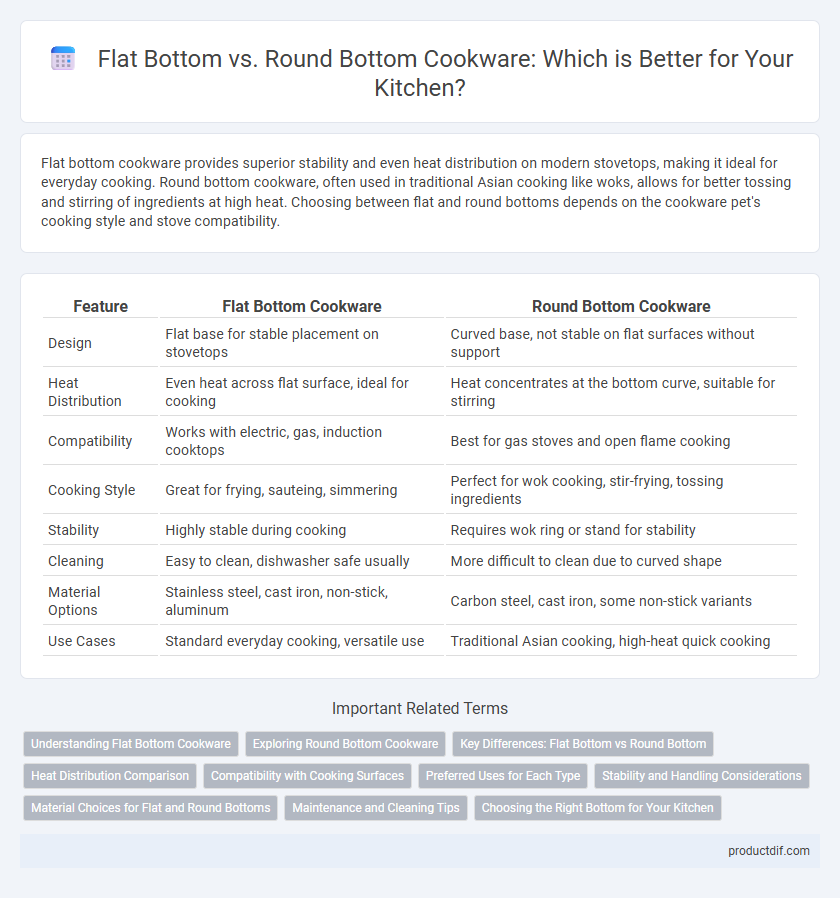 Flat Bottom vs. Round Bottom Cookware: Which is Better for Your Kitchen?