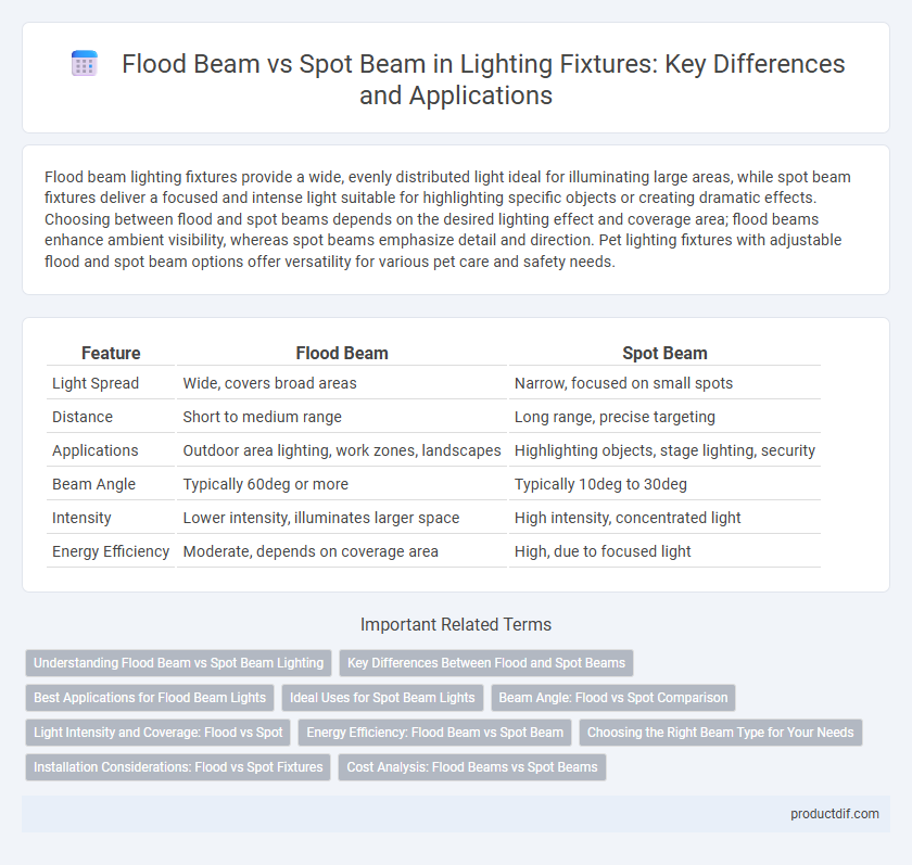 Flood Beam vs Spot Beam in Lighting Fixtures: Key Differences and Applications