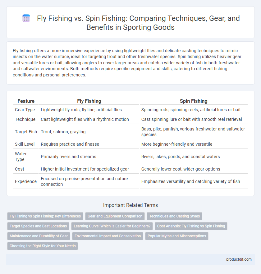 Fly Fishing vs. Spin Fishing: Comparing Techniques, Gear, and Benefits in Sporting Goods
