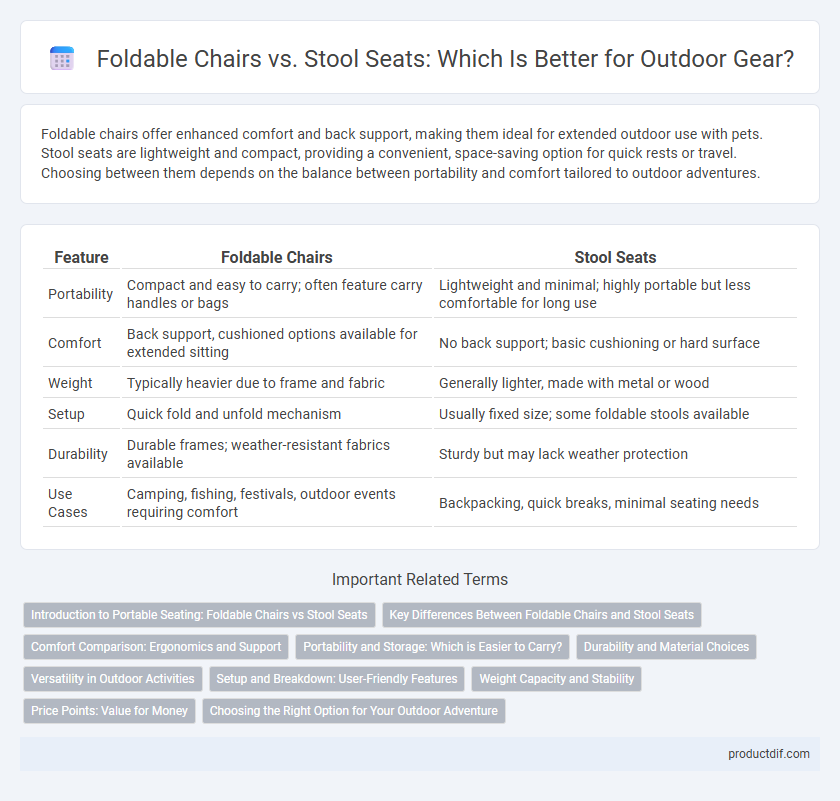 Foldable Chairs vs. Stool Seats: Which Is Better for Outdoor Gear?