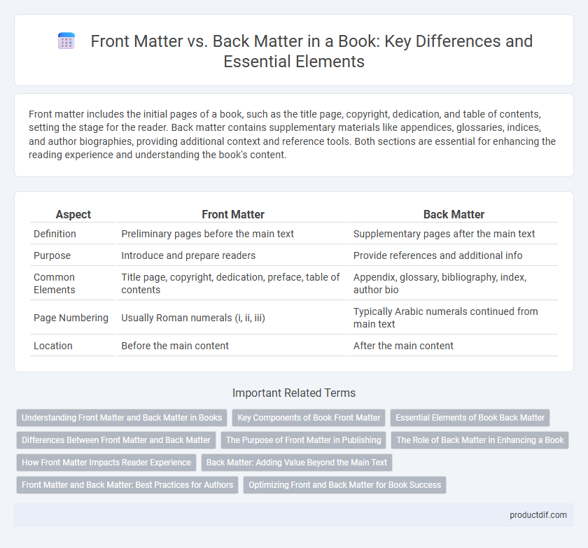 Front Matter vs. Back Matter in a Book: Key Differences and Essential Elements