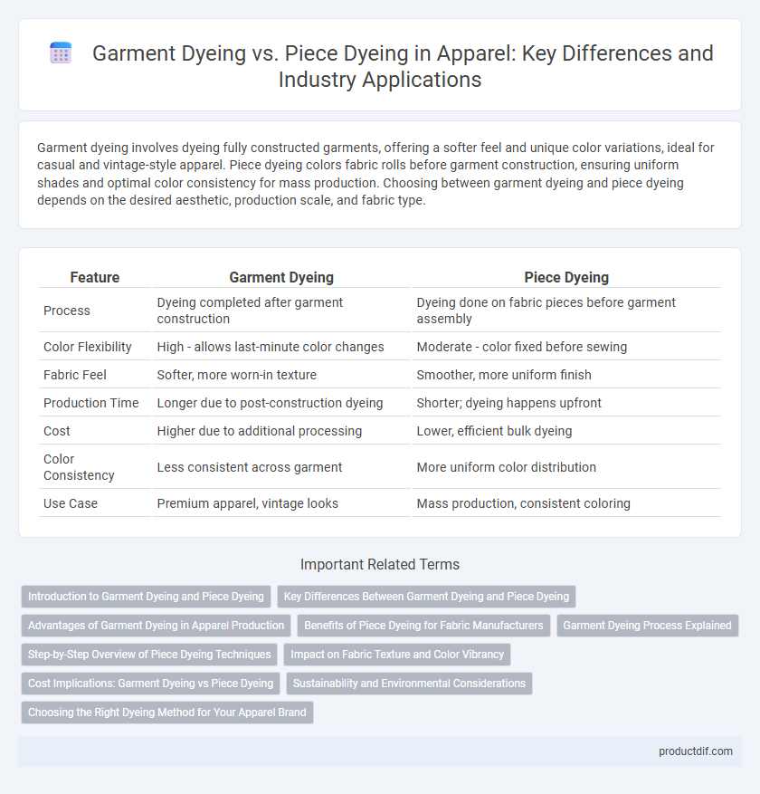 Garment Dyeing vs. Piece Dyeing in Apparel: Key Differences and Industry Applications