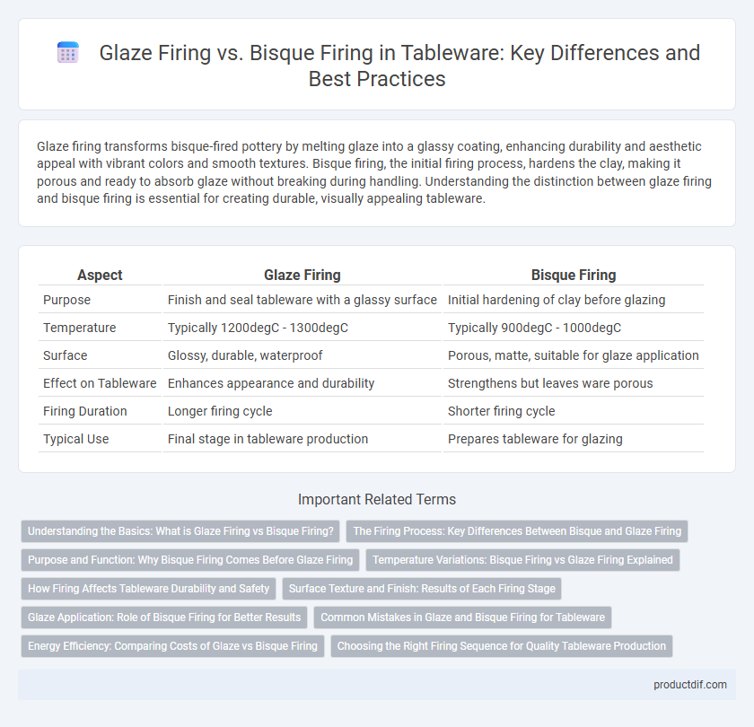Glaze Firing vs. Bisque Firing in Tableware: Key Differences and Best Practices