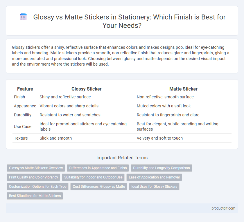 Glossy vs Matte Stickers in Stationery: Which Finish is Best for Your Needs?