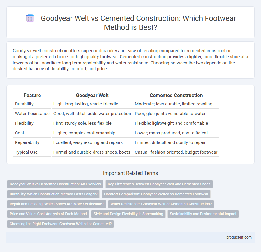 Goodyear Welt vs Cemented Construction: Which Footwear Method is Best?