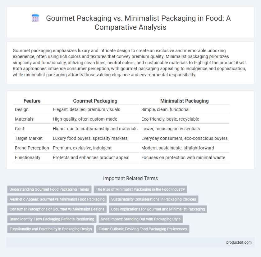 Gourmet Packaging vs. Minimalist Packaging in Food: A Comparative Analysis