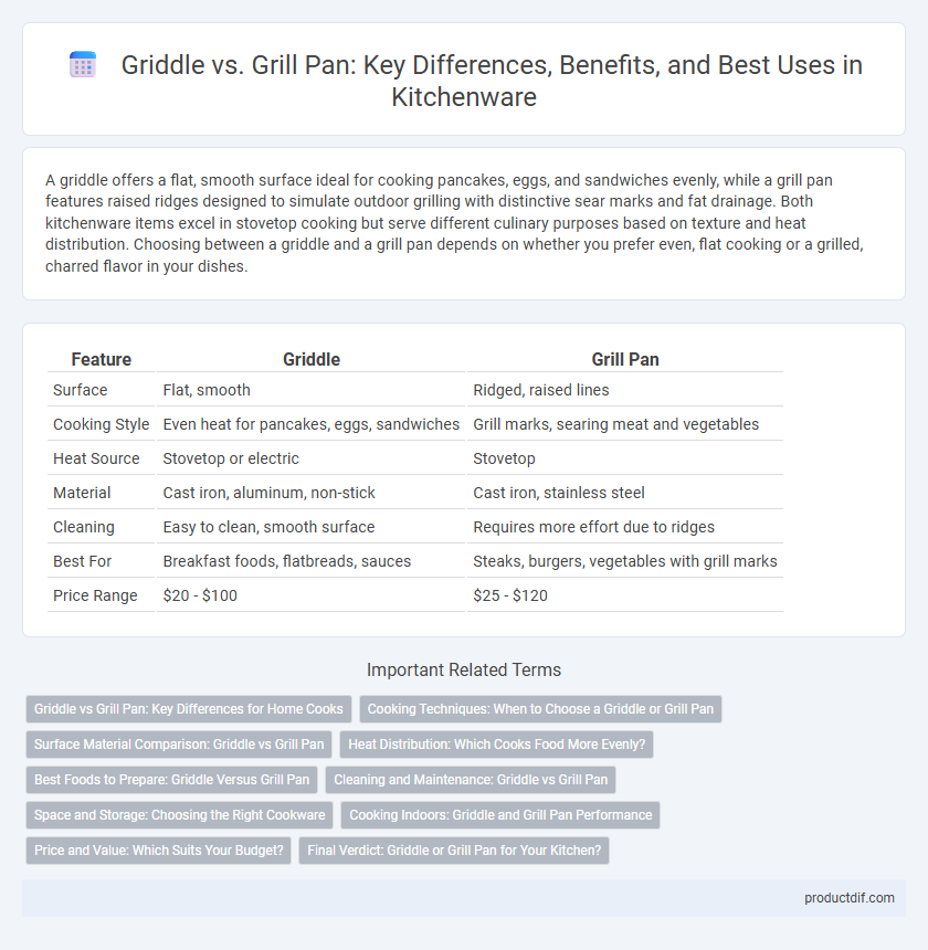 Griddle vs. Grill Pan: Key Differences, Benefits, and Best Uses in Kitchenware