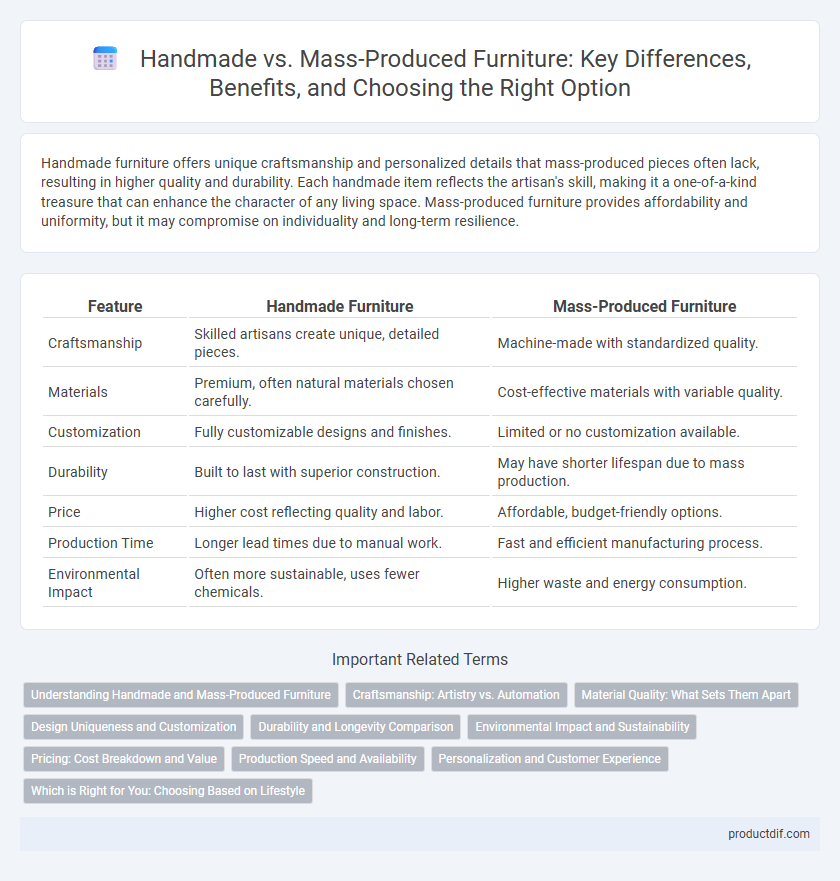 Handmade vs. Mass-Produced Furniture: Key Differences, Benefits, and Choosing the Right Option