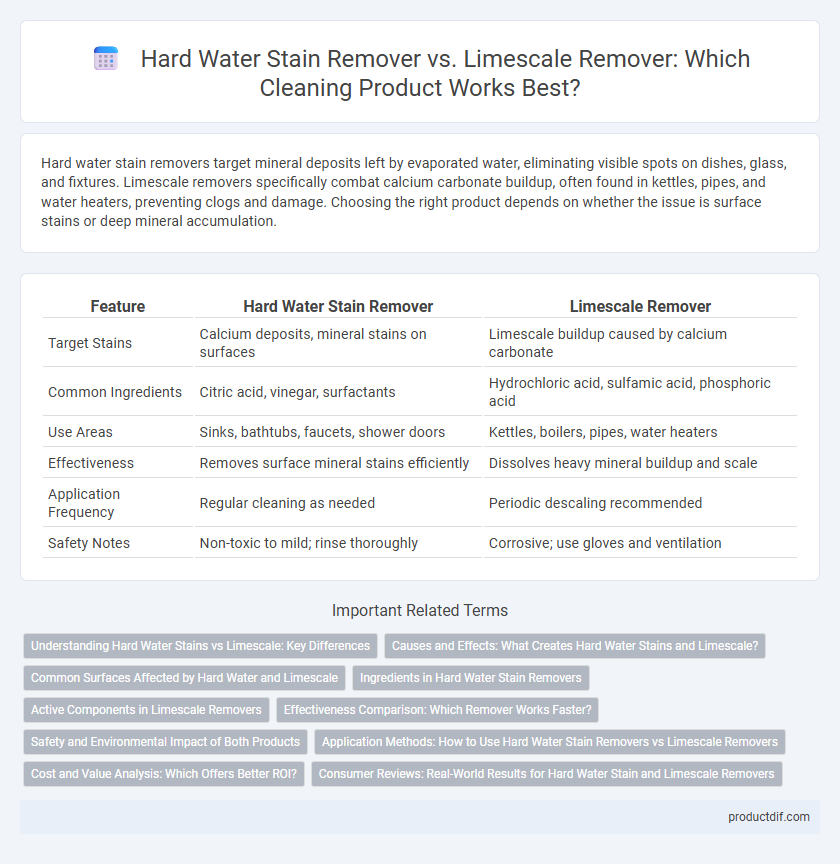 Hard Water Stain Remover vs. Limescale Remover: Which Cleaning Product Works Best?