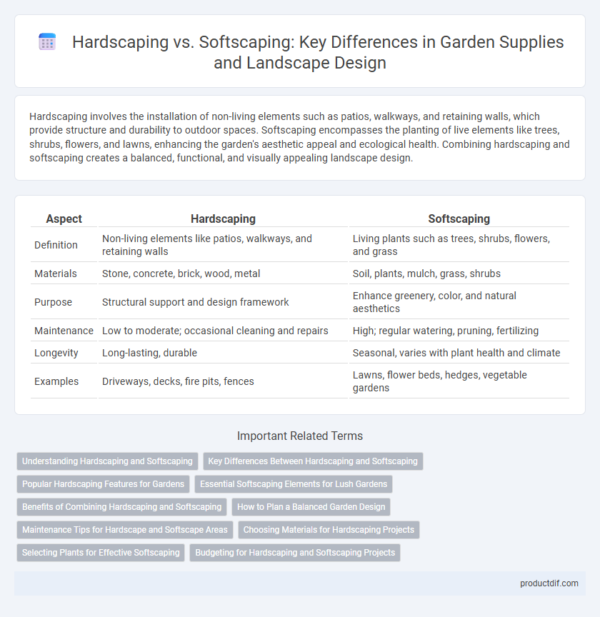 Hardscaping vs. Softscaping: Key Differences in Garden Supplies and Landscape Design