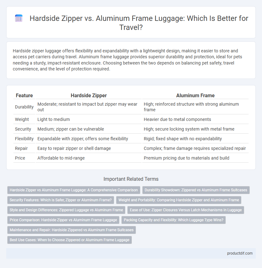 Hardside Zipper vs. Aluminum Frame Luggage: Which Is Better for Travel?