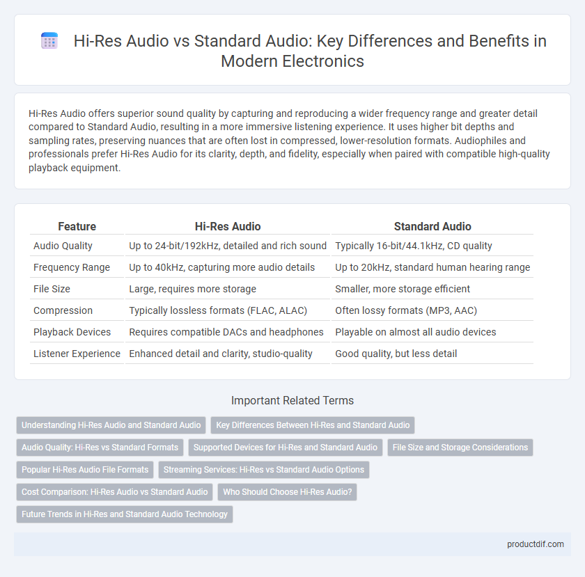 Hi-Res Audio vs Standard Audio: Key Differences and Benefits in Modern Electronics