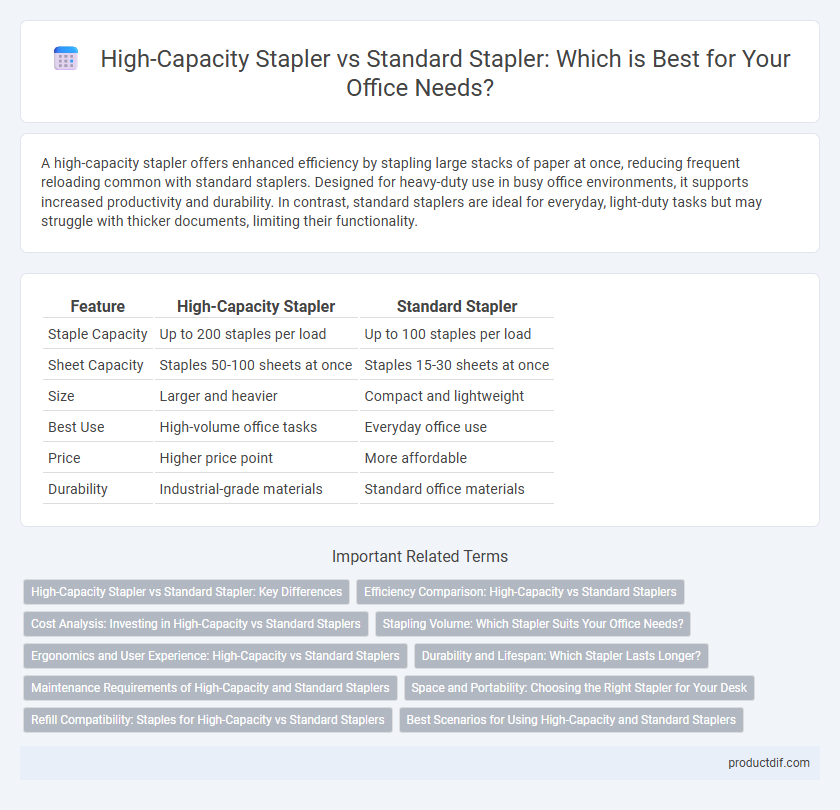 High-Capacity Stapler vs Standard Stapler: Which is Best for Your Office Needs?