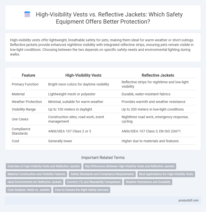 High-Visibility Vests vs. Reflective Jackets: Which Safety Equipment Offers Better Protection?