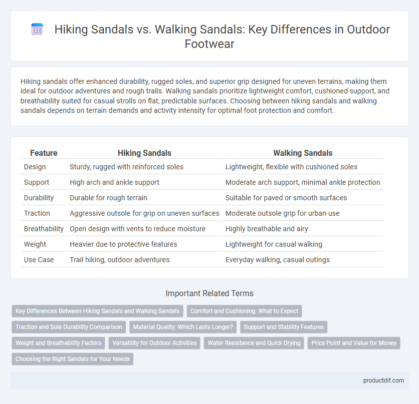 Hiking Sandals vs. Walking Sandals: Key Differences in Outdoor Footwear