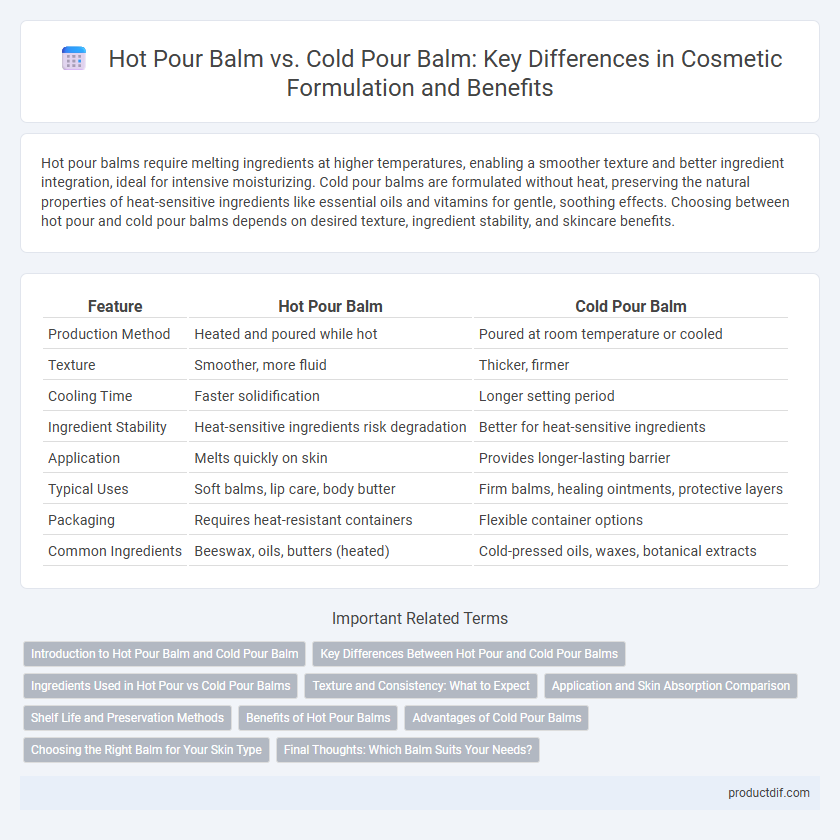 Hot Pour Balm vs. Cold Pour Balm: Key Differences in Cosmetic Formulation and Benefits