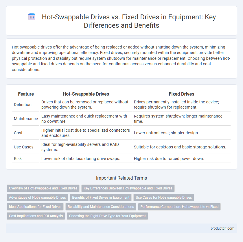 Hot-Swappable Drives vs. Fixed Drives in Equipment: Key Differences and Benefits