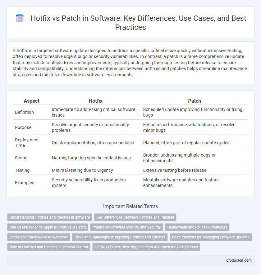 Hotfix vs Patch in Software: Key Differences, Use Cases, and Best Practices