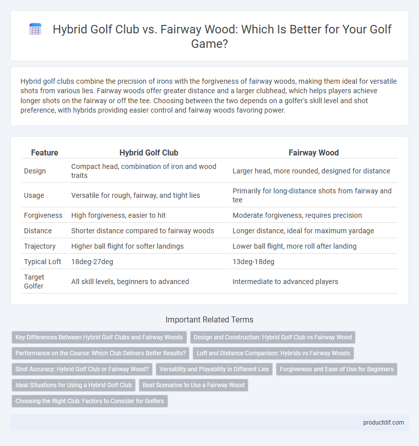 Hybrid Golf Club vs. Fairway Wood: Which Is Better for Your Golf Game?