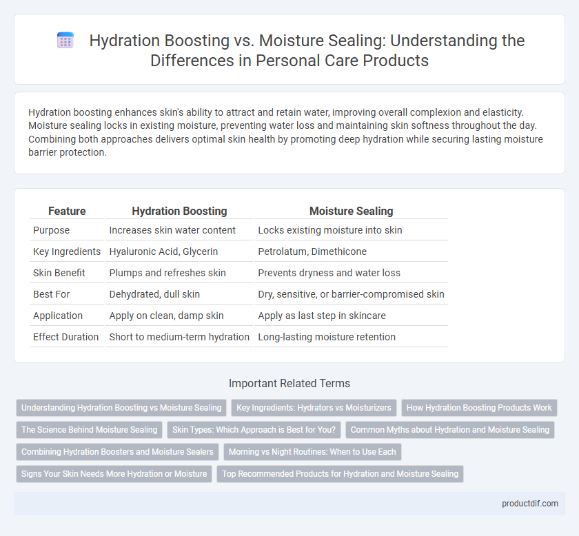 Hydration Boosting vs. Moisture Sealing: Understanding the Differences in Personal Care Products