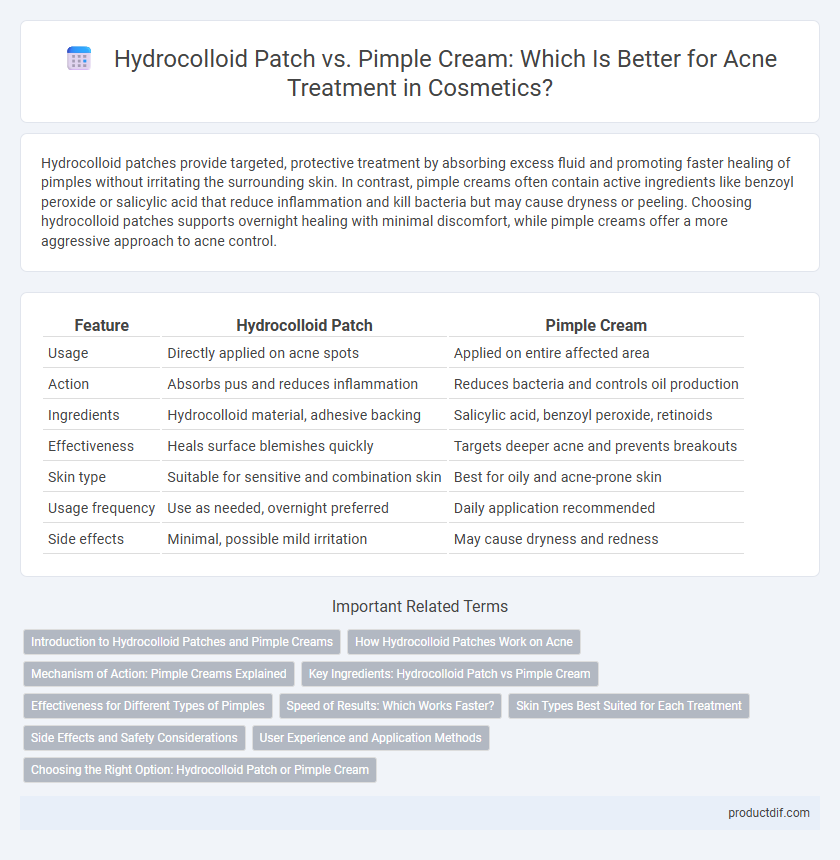 Hydrocolloid Patch vs. Pimple Cream: Which Is Better for Acne Treatment in Cosmetics?