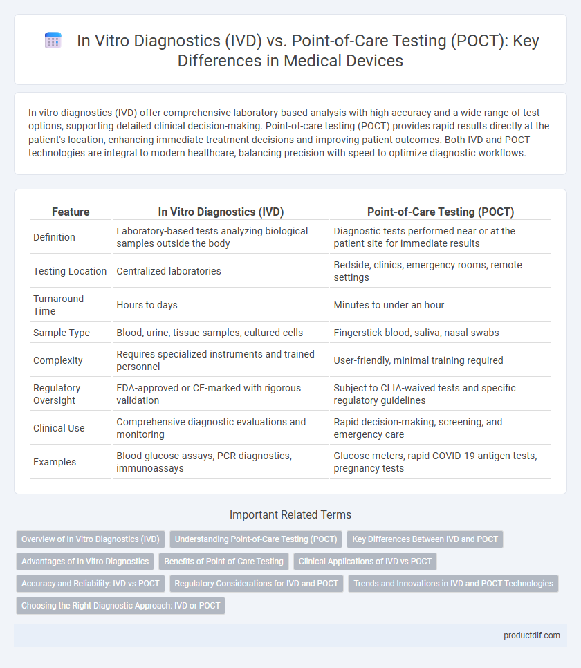 In Vitro Diagnostics (IVD) vs. Point-of-Care Testing (POCT): Key Differences in Medical Devices